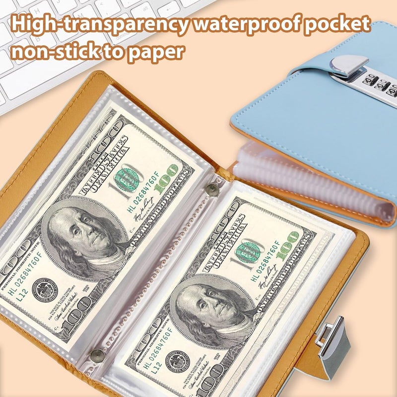 SUSOYAOCHEN 100 Envelope Challenge Binder,Savings Challenges Book with Envelopes,Envelopes Money Saving Challenge Savings Binder Successfully Reach Your Savings Goals (Pink A) - Image 5